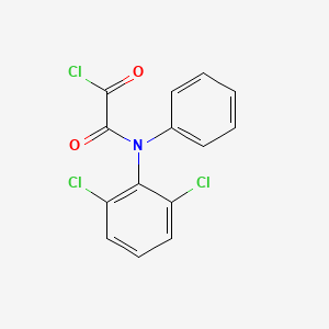 molecular formula C14H8Cl3NO2 B11824562 2-[(2,6-Dichlorophenyl)phenylamino]-2-oxoacetyl Chloride 