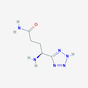 molecular formula C5H10N6O B11824642 (S)-4-Amino-4-(1H-tetrazol-5-yl)butanamide 