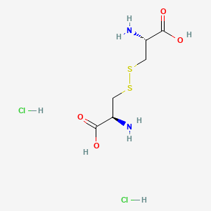 (2S)-2-amino-3-{[(2R)-2-amino-2-carboxyethyl]disulfanyl}propanoic acid dihydrochloride