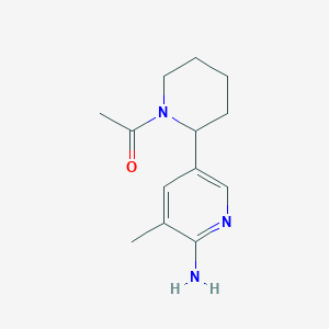 1-(2-(6-Amino-5-methylpyridin-3-yl)piperidin-1-yl)ethanone