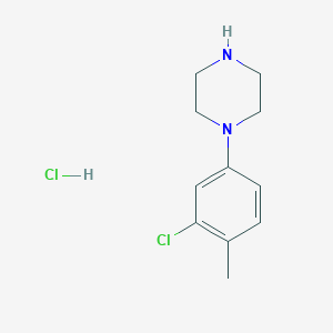 molecular formula C11H16Cl2N2 B11824688 1-(3-Chloro-4-methylphenyl)piperazine hydrochloride 