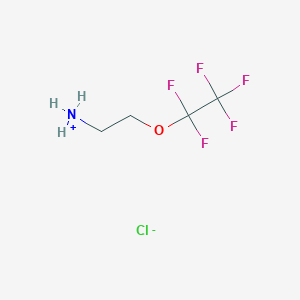 molecular formula C4H7ClF5NO B11824702 2-Pentafluoroethyloxy-ethyl-ammonium chloride 