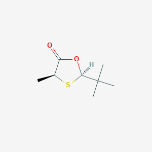 molecular formula C8H14O2S B11824710 (2R,4S)-2-(1,1-Dimethylethyl)-4-methyl-1,3-oxathiolan-5-one 