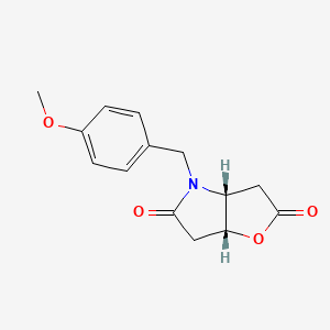 (3aR,6aR)-Tetrahydro-4-[(4-methoxyphenyl)methyl]-2H-furo[3,2-b]pyrrole-2,5(3H)-dione