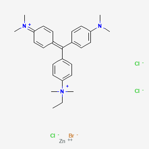 molecular formula C27H35BrCl3N3Zn B11824735 Ethyl Green zinc chloride CAS No. 13202-38-5