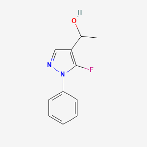 1-(5-fluoro-1-phenyl-1H-pyrazol-4-yl)ethan-1-ol