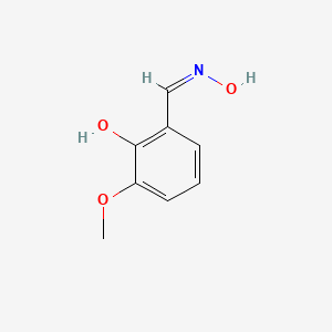 molecular formula C8H9NO3 B11824822 2-[(Z)-hydroxyiminomethyl]-6-methoxyphenol 