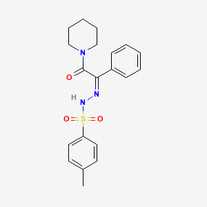 4-Methyl-N'-(2-oxo-1-phenyl-2-(piperidin-1-yl)ethylidene)benzenesulfonohydrazide