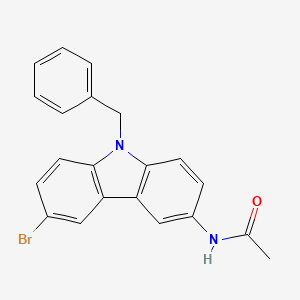 molecular formula C21H17BrN2O B1182485 N-(9-benzyl-6-bromo-9H-carbazol-3-yl)acetamide 