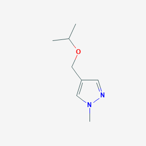 molecular formula C8H14N2O B11824900 4-(isopropoxymethyl)-1-methyl-1H-pyrazole 