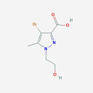 4-Bromo-1-(2-hydroxyethyl)-5-methyl-1H-pyrazole-3-carboxylic acid