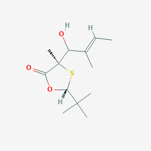 (2R,4R)-2-(1,1-Dimethylethyl)-4-[(2E)-1-hydroxy-2-methyl-2-buten-1-yl]-4-methyl-1,3-oxathiolan-5-one