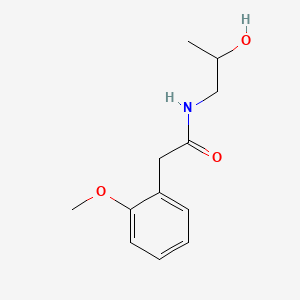 molecular formula C12H17NO3 B1182492 N-(2-hydroxypropyl)-2-(2-methoxyphenyl)acetamide 