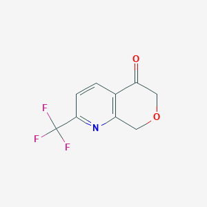 2-(trifluoromethyl)-5H,6H,8H-pyrano[3,4-b]pyridin-5-one