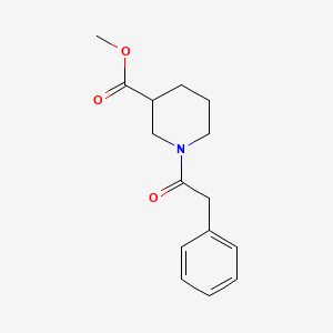 molecular formula C15H19NO3 B1182493 Methyl 1-(phenylacetyl)-3-piperidinecarboxylate 
