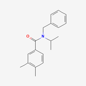 molecular formula C19H23NO B1182494 N-benzyl-N-isopropyl-3,4-dimethylbenzamide 