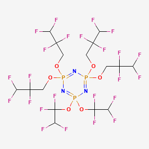 2,2-Bis(1,1,2,2-tetrafluoroethoxy)-4,4,6,6-tetrakis(2,2,3,3-tetrafluoropropoxy)-1,3,5,2l5,4l5,6l5-triazatriphosphinine