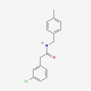 molecular formula C16H16ClNO B1182496 2-(3-chlorophenyl)-N-(4-methylbenzyl)acetamide 
