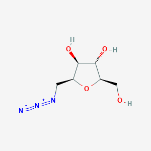 molecular formula C6H11N3O4 B11824961 2,5-Anhydro-1-azido-1-deoxy-D-glucitol 