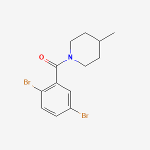 molecular formula C13H15Br2NO B1182498 1-(2,5-Dibromobenzoyl)-4-methylpiperidine 