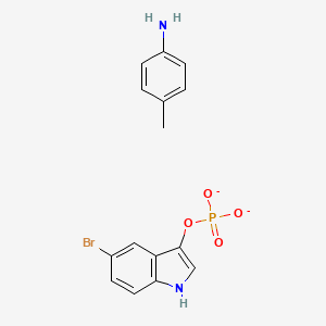 (5-bromo-1H-indol-3-yl) phosphate;4-methylaniline