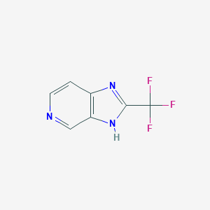 molecular formula C7H4F3N3 B011825 2-(三氟甲基)-3H-咪唑并[4,5-c]吡啶 CAS No. 19918-36-6