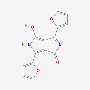 molecular formula C14H8N2O4 B11825021 3,6-di(furan-2-yl)pyrrolo[3,4-c]pyrrole-1,4(2H,5H)-dione 