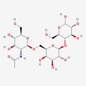 molecular formula C20H35NO16 B11825022 4-O-(6-O-[2-Acetamido-2-deoxy-b-D-glucopyranosyl]-b-D-galactopyranosyl)-D-glucopyranose 