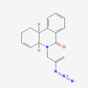 molecular formula C16H16N4O B11825045 (4aS,10bS)-5-(2-azidoprop-2-en-1-yl)-1,2,4a,5,6,10b-hexahydrophenanthridin-6-one 