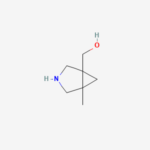 molecular formula C7H13NO B11825047 {5-Methyl-3-azabicyclo[3.1.0]hexan-1-yl}methanol 