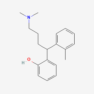 molecular formula C19H25NO B11825075 2-[4-(Dimethylamino)-1-(2-methylphenyl)butyl]-phenol 