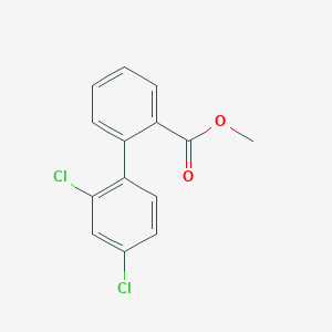 molecular formula C14H10Cl2O2 B11825184 Methyl 2',4'-dichloro-[1,1'-biphenyl]-2-carboxylate 