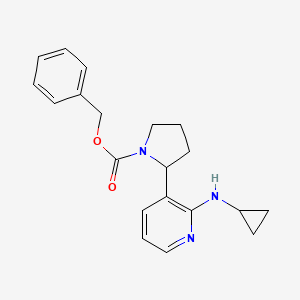 Benzyl 2-(2-(cyclopropylamino)pyridin-3-yl)pyrrolidine-1-carboxylate