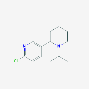 2-Chloro-5-(1-isopropylpiperidin-2-yl)pyridine