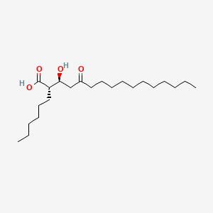 (2S,3S)-2-hexyl-3-hydroxy-5-oxohexadecanoic acid