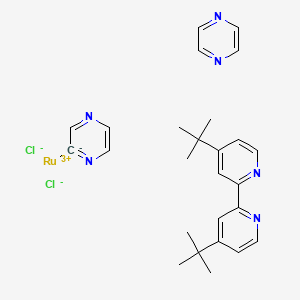 4-Tert-butyl-2-(4-tert-butylpyridin-2-yl)pyridine;2-pyrazin-2-ylpyrazine;ruthenium(2+);dichloride