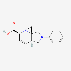 (3aR,6S,8aR)-2-phenyl-2,3,3a,6-tetrahydro-1H,8H-azirino[1,2-a]pyrrolo[3,4-b]pyridine-6-carboxylic acid