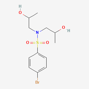 molecular formula C12H18BrNO4S B1182527 4-bromo-N,N-bis(2-hydroxypropyl)benzenesulfonamide 