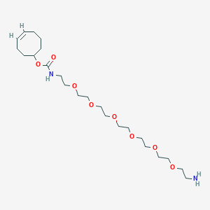 molecular formula C23H44N2O8 B11825348 [(4Z)-cyclooct-4-en-1-yl] N-[2-[2-[2-[2-[2-[2-(2-aminoethoxy)ethoxy]ethoxy]ethoxy]ethoxy]ethoxy]ethyl]carbamate 