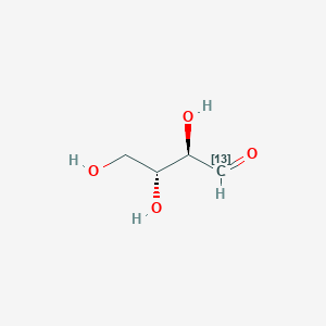 molecular formula C4H8O4 B118254 D-赤藓糖-1-13C（作为水溶液） CAS No. 70849-19-3