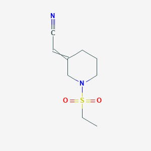 2-(1-Ethylsulfonylpiperidin-3-ylidene)acetonitrile