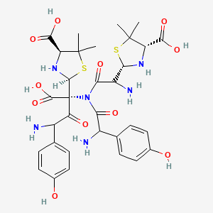 (2R)-(2R)-2-(4-Hydroxyphenyl)glycyl-(2R)-2-[(2S,4S)-4-carboxy-5,5-dimethyl-2-thiazolidinyl]glycyl-(2R)-2-(4-hydroxyphenyl)glycyl-2-[(2S,4S)-4-carboxy-5,5-dimethyl-2-thiazolidinyl]-glycine