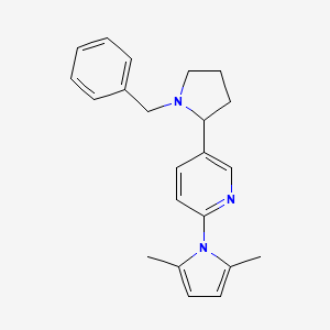 5-(1-Benzylpyrrolidin-2-yl)-2-(2,5-dimethyl-1H-pyrrol-1-yl)pyridine