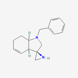 (2R,3'aS,7'aR)-1'-benzyl-1',2',3'a,6',7',7'a-hexahydrospiro[aziridine-2,3'-indole]