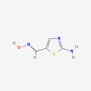 5-Thiazolecarboxaldehyde, 2-amino-, oxime