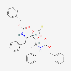 benzyl N-[(1S)-2-phenyl-1-[(4R,5R)-5-[2-phenyl-1-(phenylmethoxycarbonylamino)ethyl]-2-sulfanylidene-1,3-dioxolan-4-yl]ethyl]carbamate