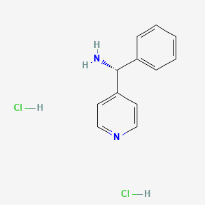 (1R)-1-phenyl-1-(pyridin-4-yl)methanamine dihydrochloride