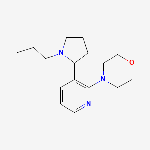 molecular formula C16H25N3O B11825530 4-(3-(1-Propylpyrrolidin-2-yl)pyridin-2-yl)morpholine 