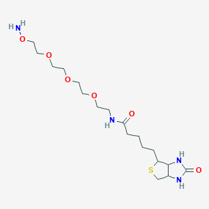 molecular formula C18H34N4O6S B11825533 Biotin-PEG3-oxyamine 