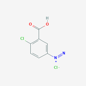 molecular formula C7H4Cl2N2O2 B11825538 3-Carboxy-4-chloro-benzenediazonium Chloride 